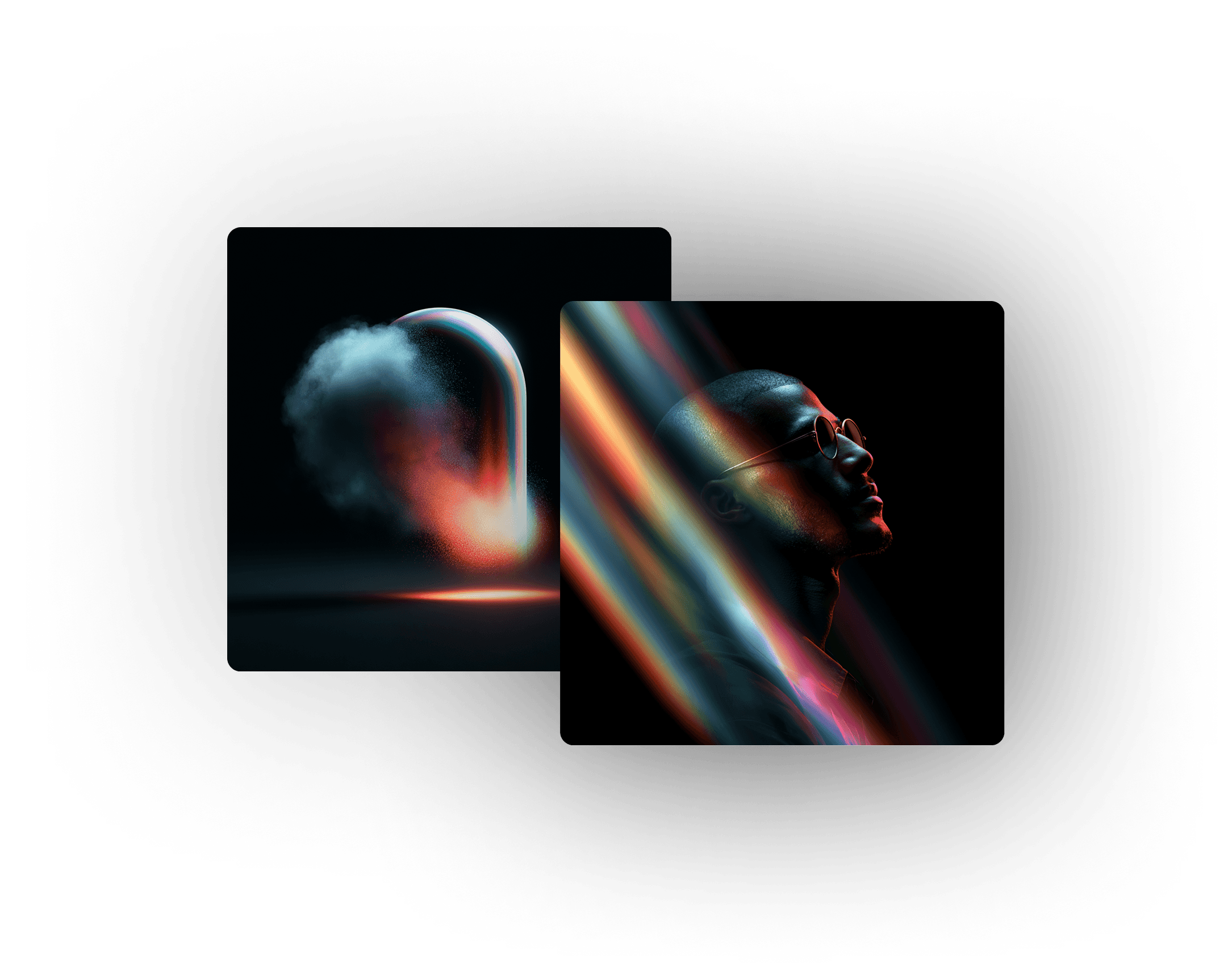 An AI-generated composition that inherits the Material's character