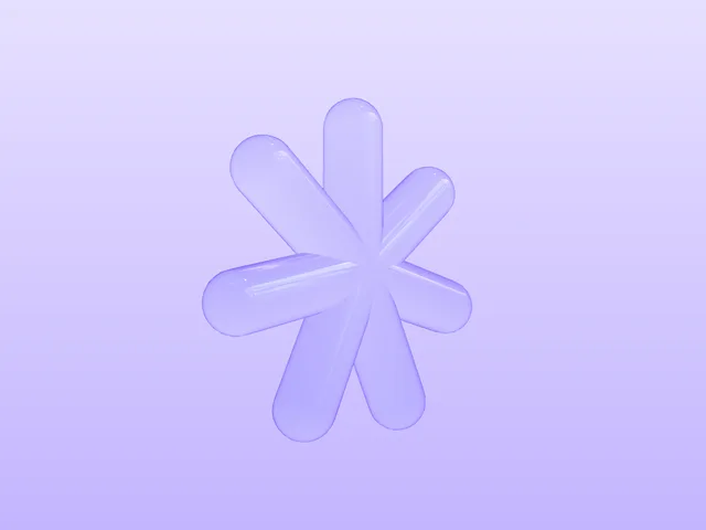 Lilac glass jack — A milky glass jack, lilac on lilac.